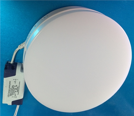Đèn LED ốp trần kính mờ 18w tròn - vuông